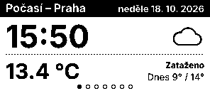 Skutečná obrazovka e-ink displeje Home Buddy